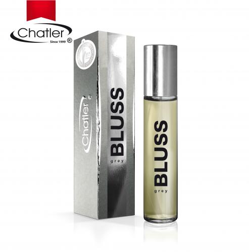 Chatler Eau de Parfum - Bluss Grey For Men Parfüm - Aufsteller mit 6 x 30 ml
