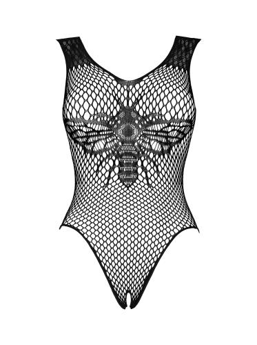 Obsessive - Sexy Bodysuit mit offenem Schritt - Schwarz XL-XXL