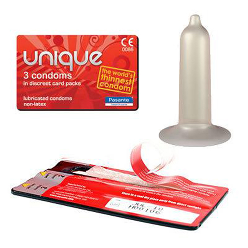 Pasante - Pasante Unique Latexfreie Kondome 3 Stück