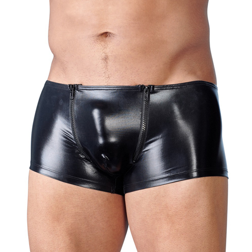 Svenjoyment Underwear - Wetlook Heren Boxer Met Rits Large