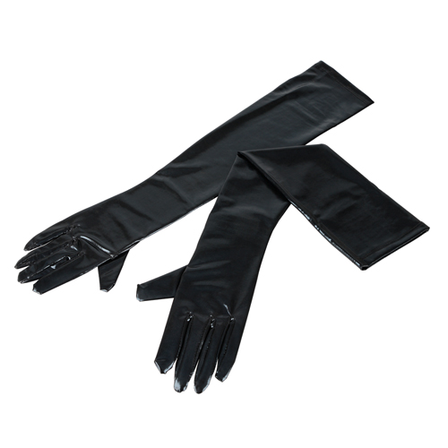 Cottelli Collection - Handschuhe im Wetlook One Size (S-L 34 - 40)