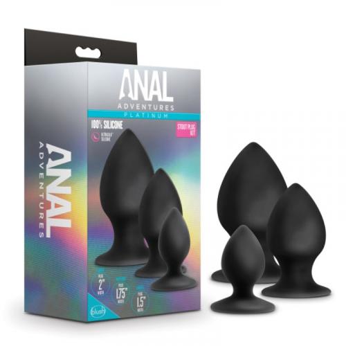 Anal Adventures - Anal Adventures Platinum - Anal Stout Plug Kit