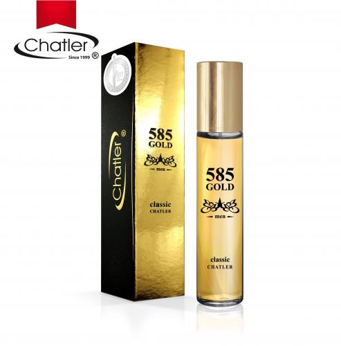 Chatler Eau de Parfum - Classic Gold For Men Parfüm - Aufsteller mit 6 x 30ml