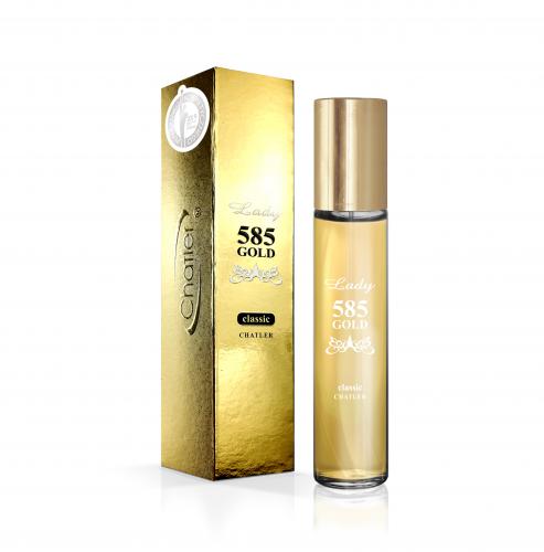Chatler Eau de Parfum - Lady Gold For Woman Parfüm - Aufsteller mit 6 x 30 ml
