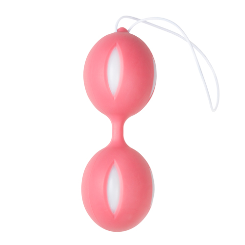 Easytoys Geisha Collection - Wiggle Duo Kegel Ball - pink/weiß
