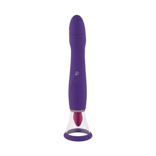 Easytoys Vibe Collection - Pleasure Pump mit G-Punkt Vibrator - Violett