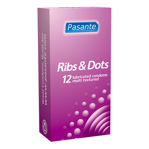 Pasante - Pasante Ribs & Dots Kondome 12 Stück